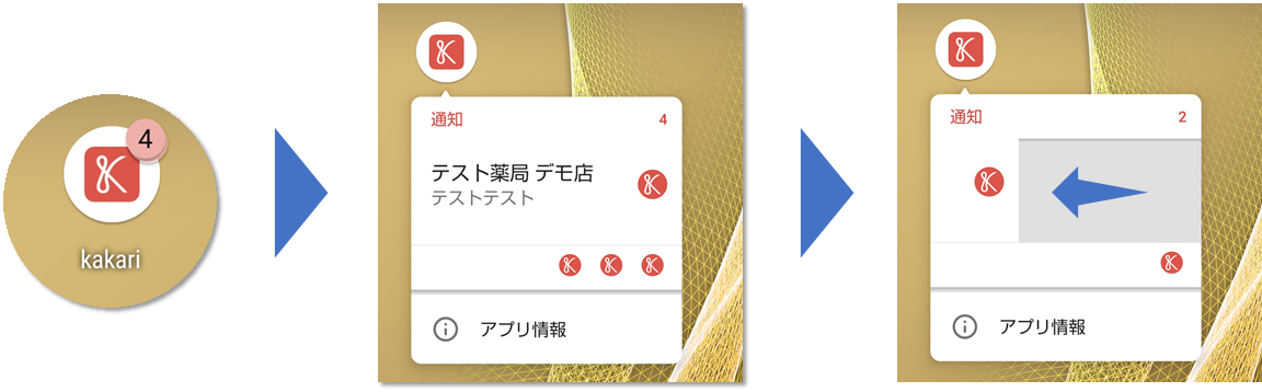 Android アプリの通知 バッジ が消えない Kakariユーザー向けヘルプ